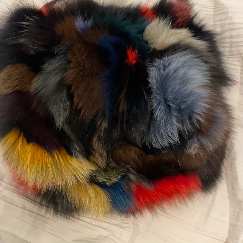 Fur Patchwork Bag - image 6